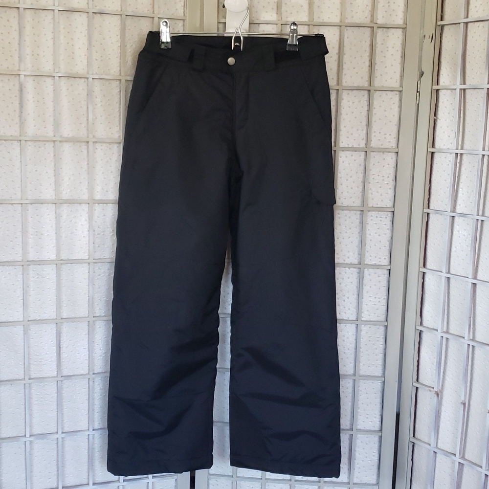 Columbia black snow pants unisex youth 10/12
